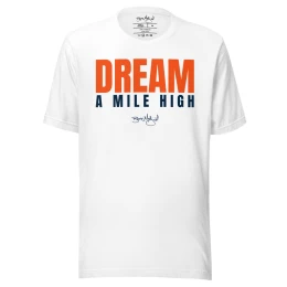 BM - DREAM A MILE HIGH TEE — White/Orange/Navy
