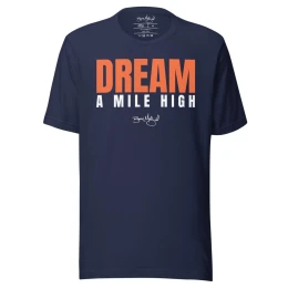 BM - DREAM A MILE HIGH TEE — Navy/Orange/White
