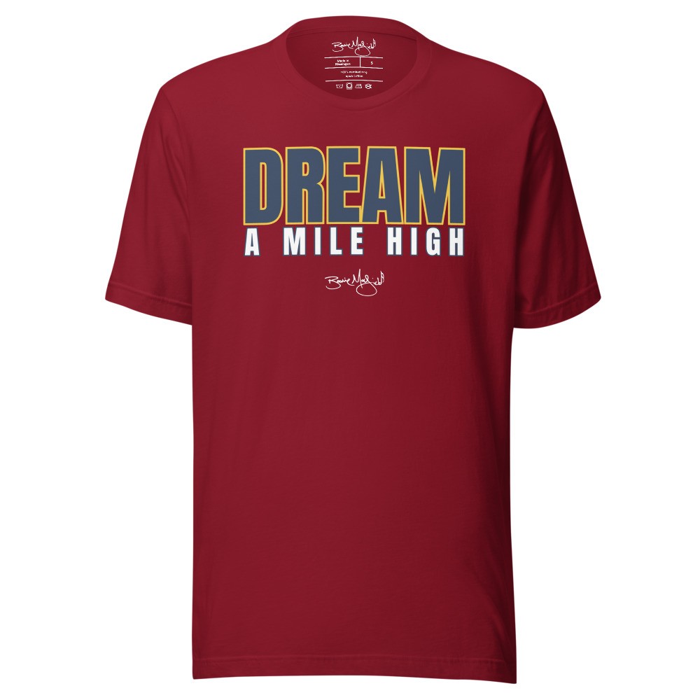 BM - DREAM A MILE HIGH TEE — Red/Navy/White