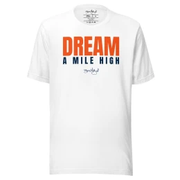 BM - DREAM A MILE HIGH TEE — White/Orange/Navy
