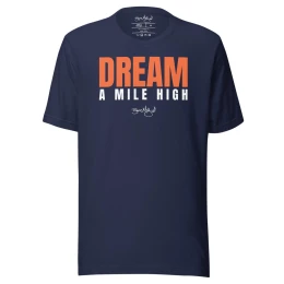 BM - DREAM A MILE HIGH TEE — Navy/Orange/White