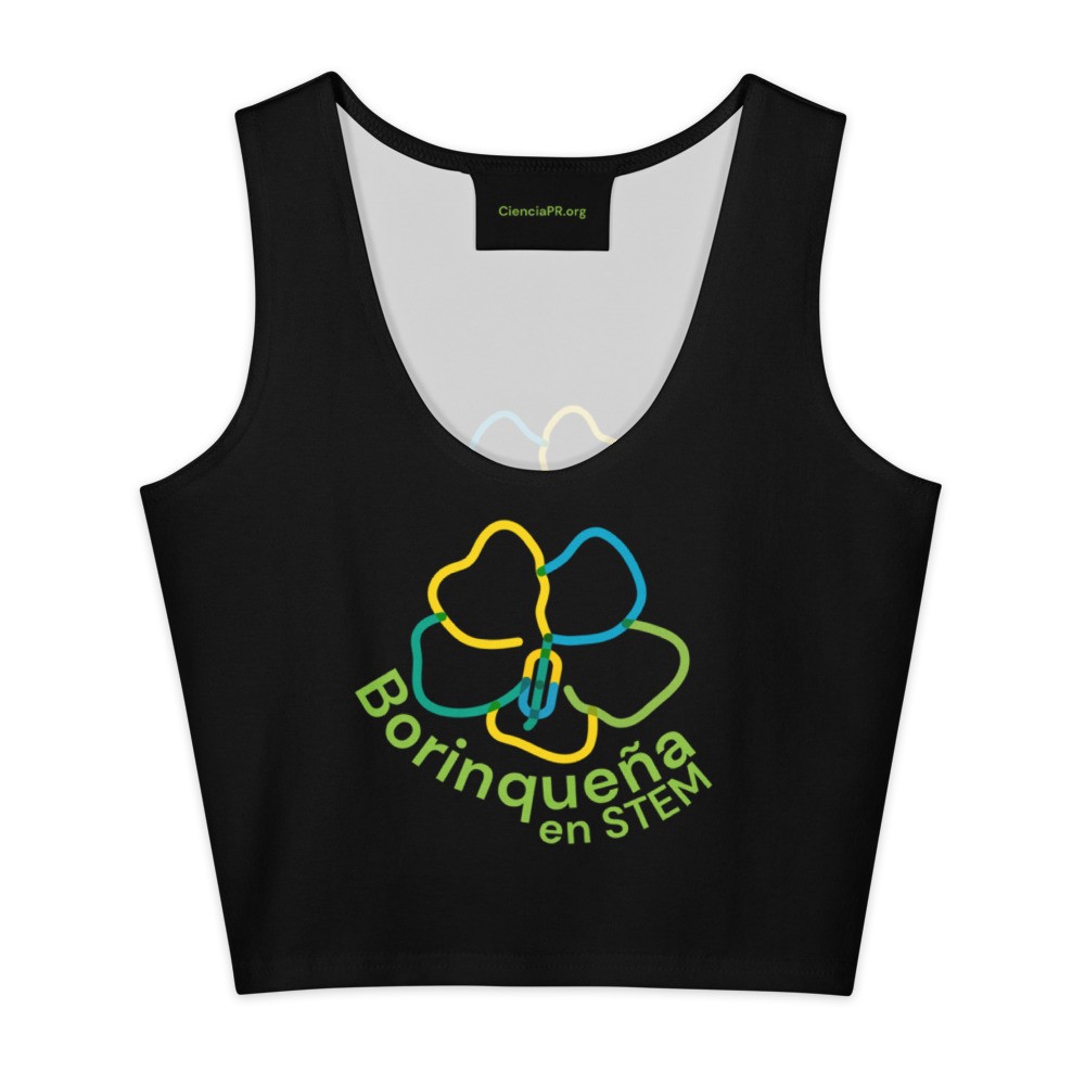 CienciaPR Petroglyphs Cotton crop top