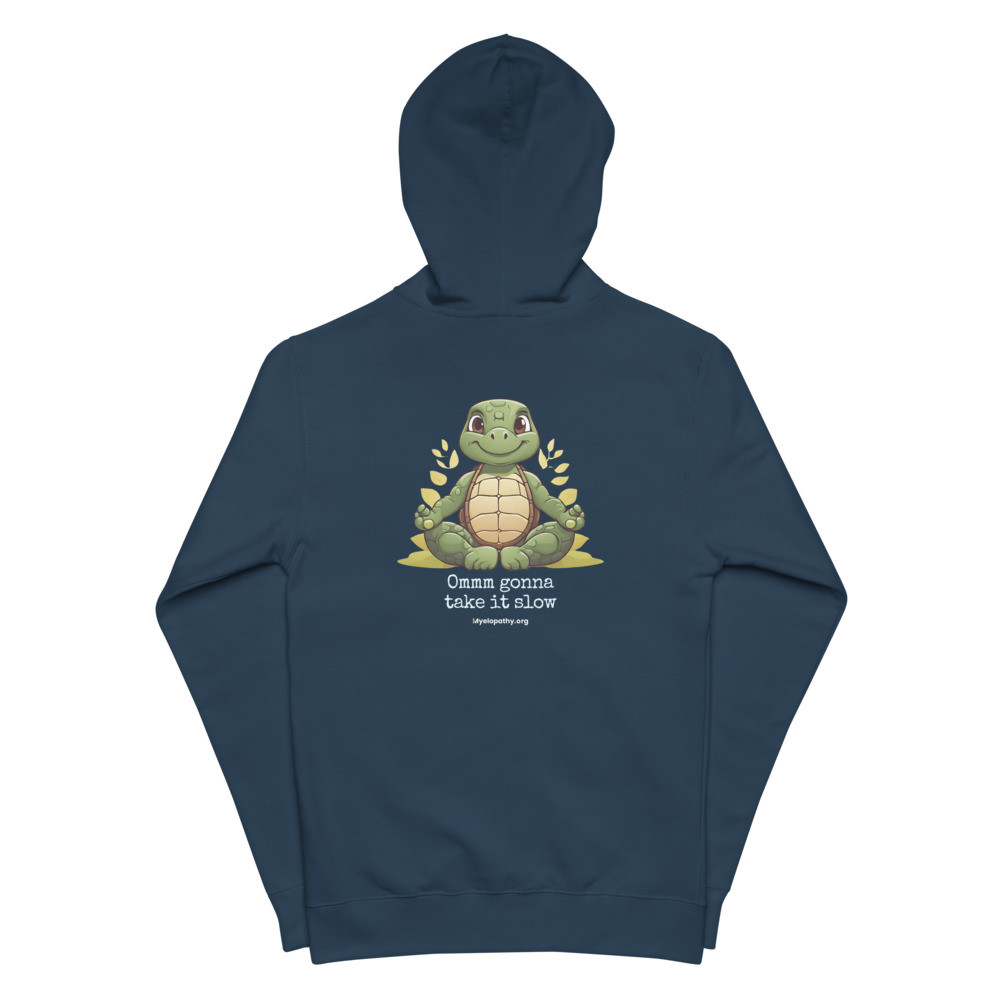 Ommm gonna take it slow Unisex fleece zip up hoodie