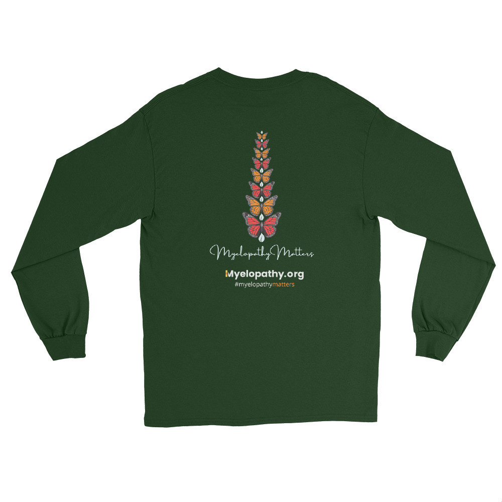 Butterflies Spine Myelopathy Matters Long Sleeve Top