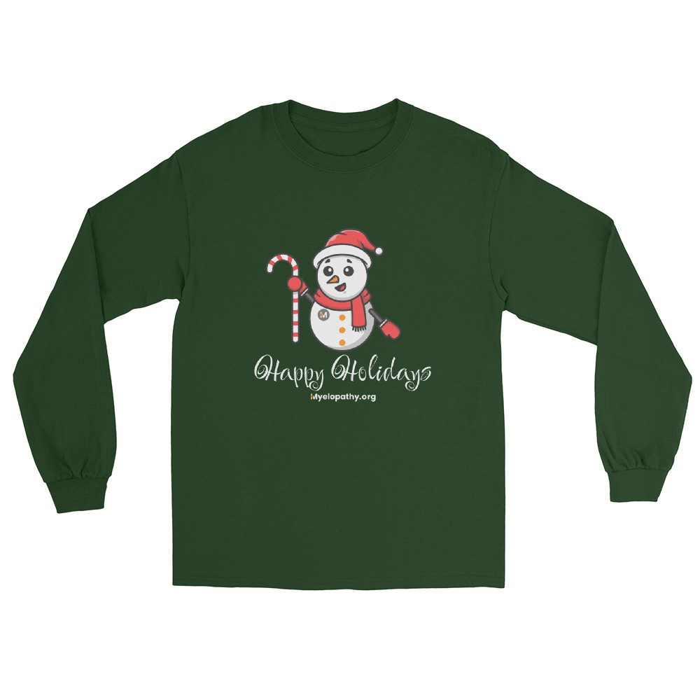 Snowman Happy Holidays Long Sleeve Shirt