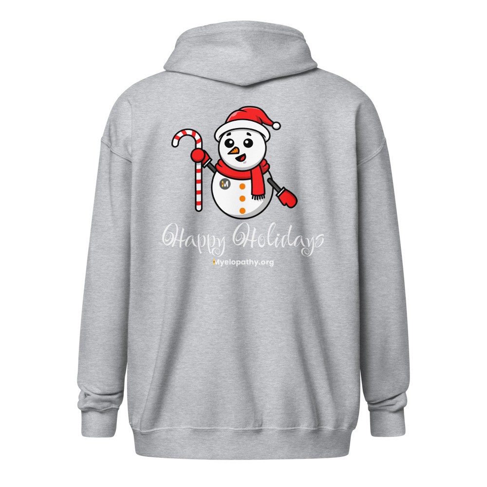 Snowman Happy Holidays Unisex Heavy Blend Zip Hoodie