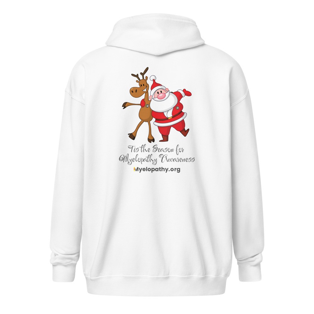 Tis the Season for Myelopathy Awareness Unisex Heavy Blend Zip Hoodie