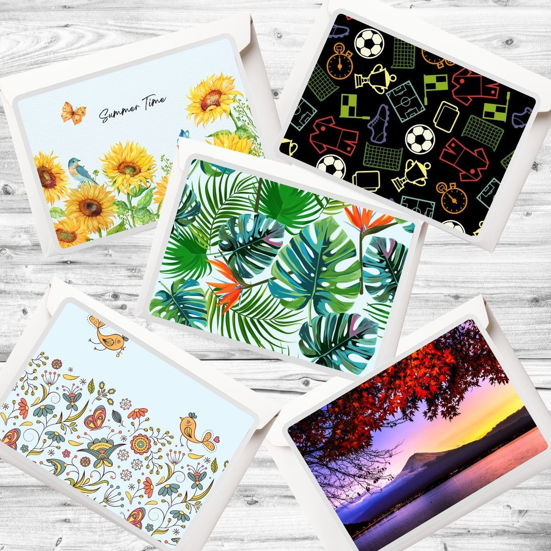 Greetings Card 10 Pack With 5 Designs - Set 3