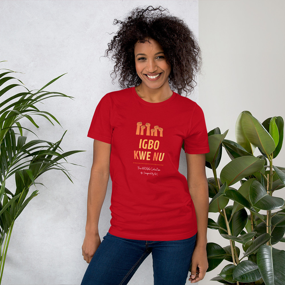Igbo Kwenu - Short-Sleeve Unisex Soft Cotton T-Shirt {Multiple Colours}