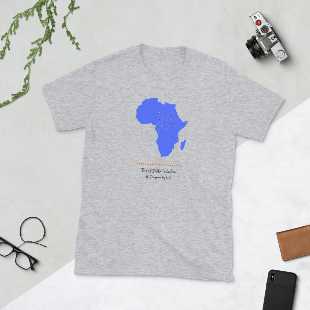 Blue Africa - Budget Short-Sleeve Unisex T-Shirt {Basic Colours}