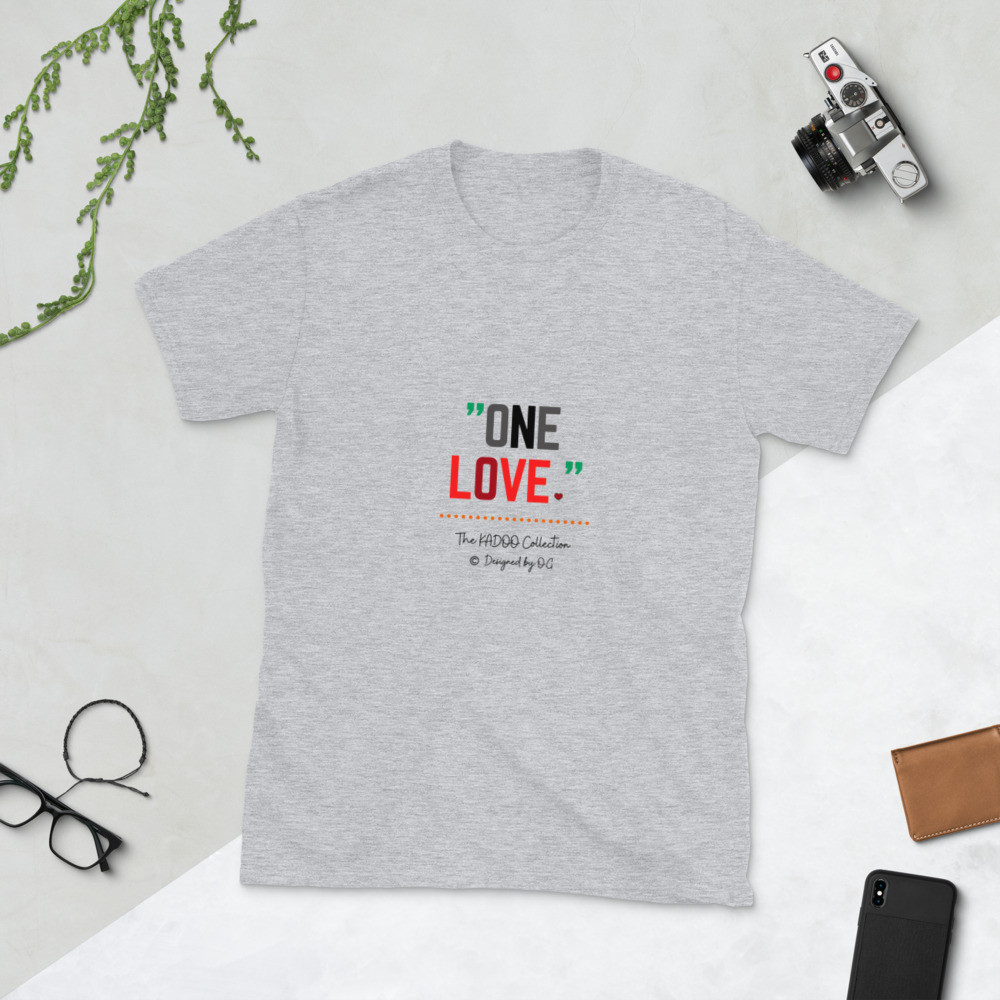 One Love - Budget Short-Sleeve Unisex T-Shirt {Basic Colours}