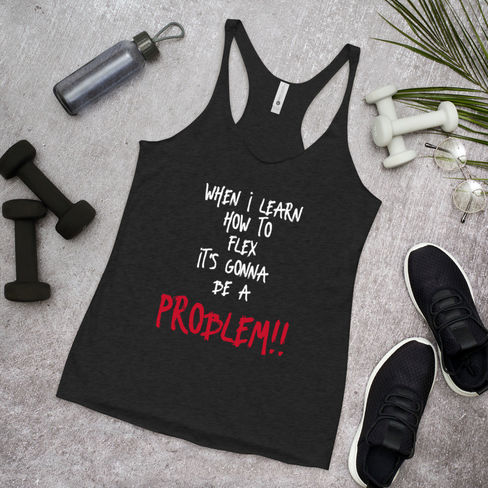 Women's Racerback "How to Flex" Tank