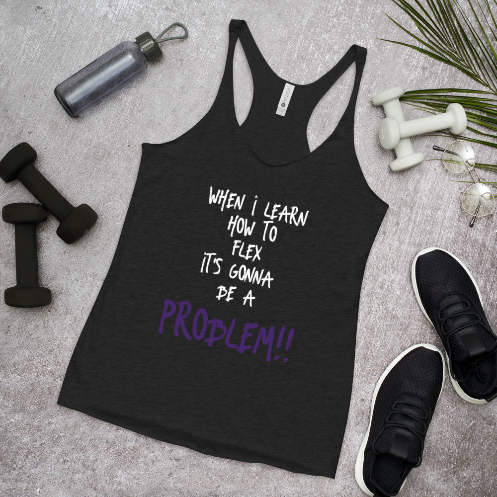 Women's Racerback "How to Flex" Tank