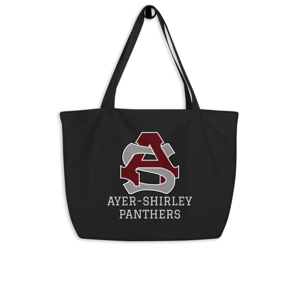Ayer-Shirley Panthers Large organic tote bag Black