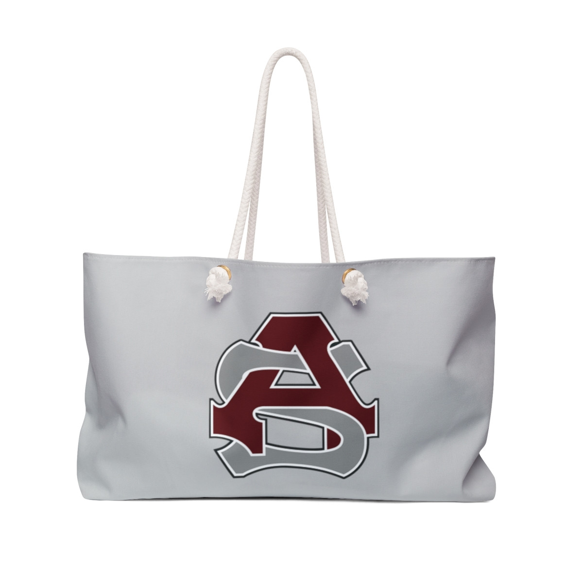 Ayer-Shirley logo Weekender Bag Silver