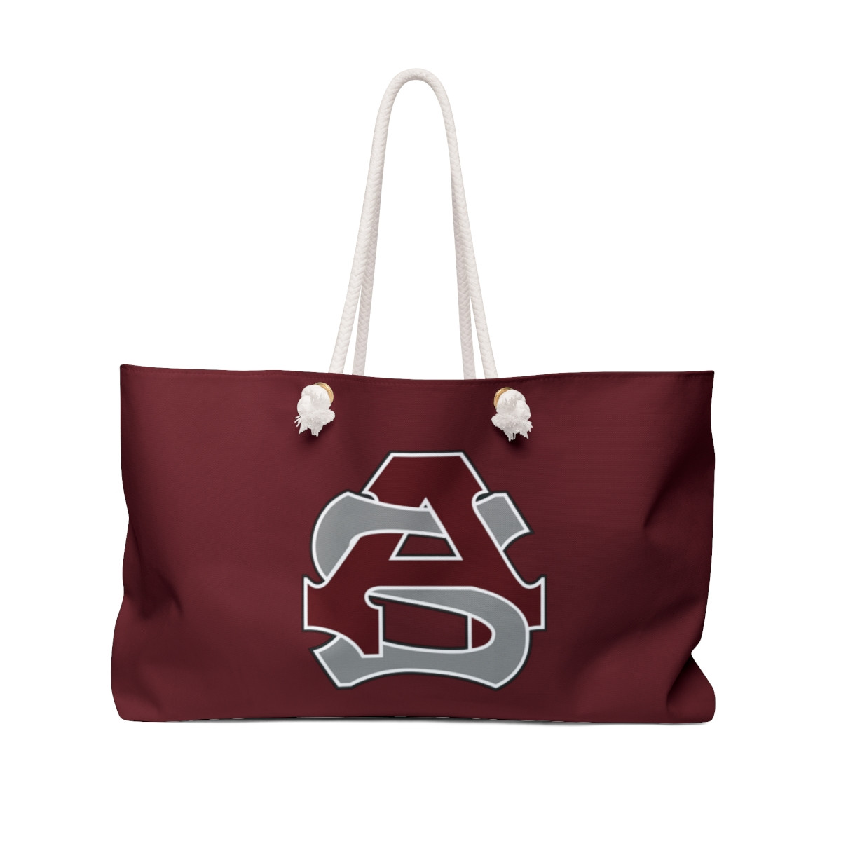 Ayer-Shirley logo Weekender Bag Maroon