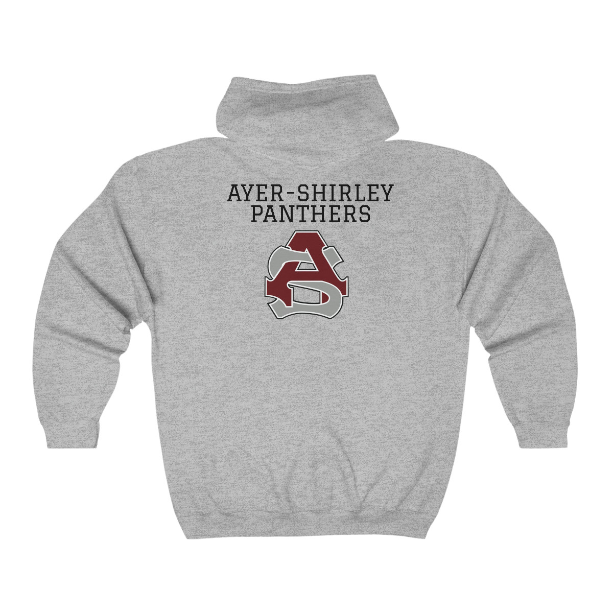 Ayer-Shirley logo Unisex Zip Hoodie