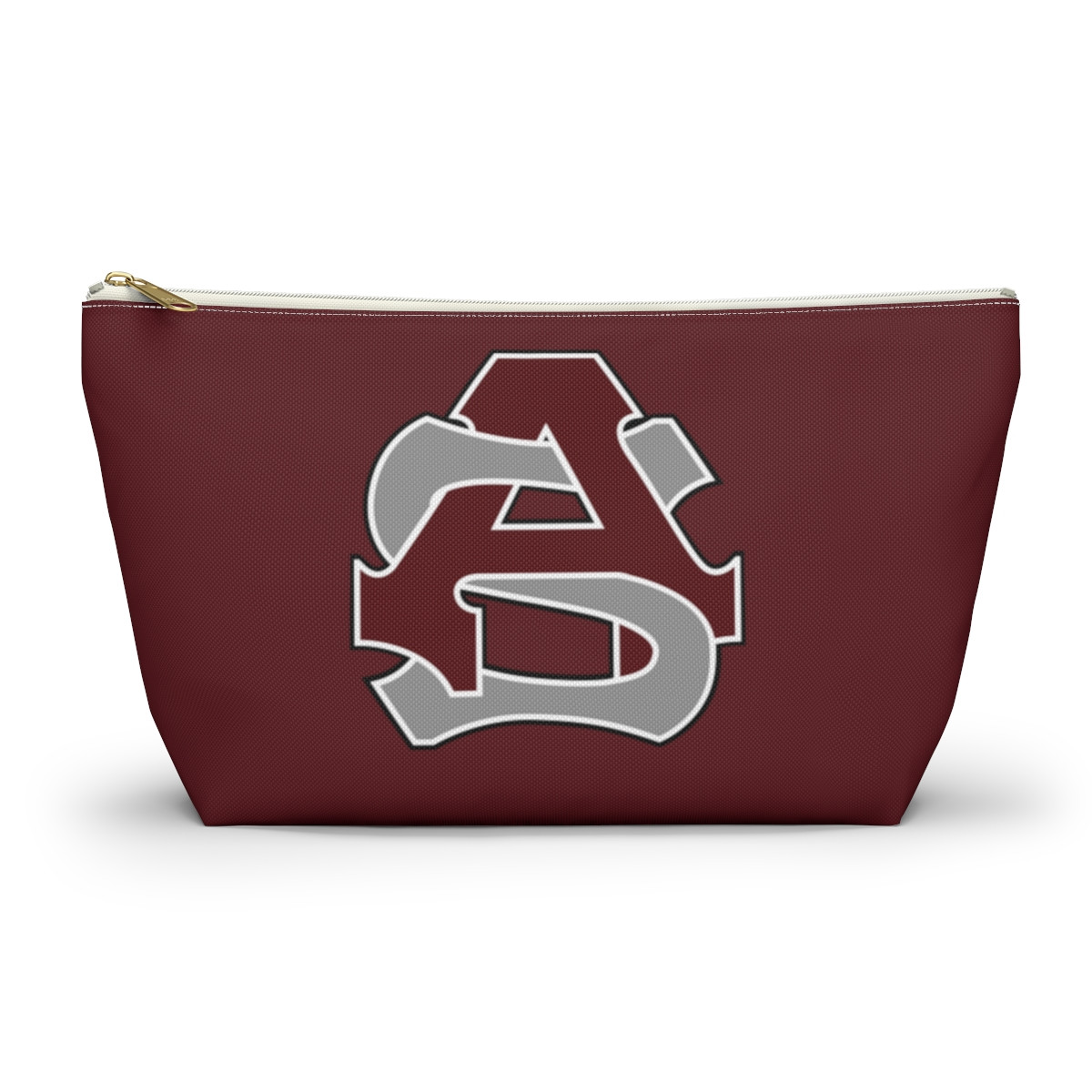 Ayer-Shirley logo T-bottom Pouch Maroon