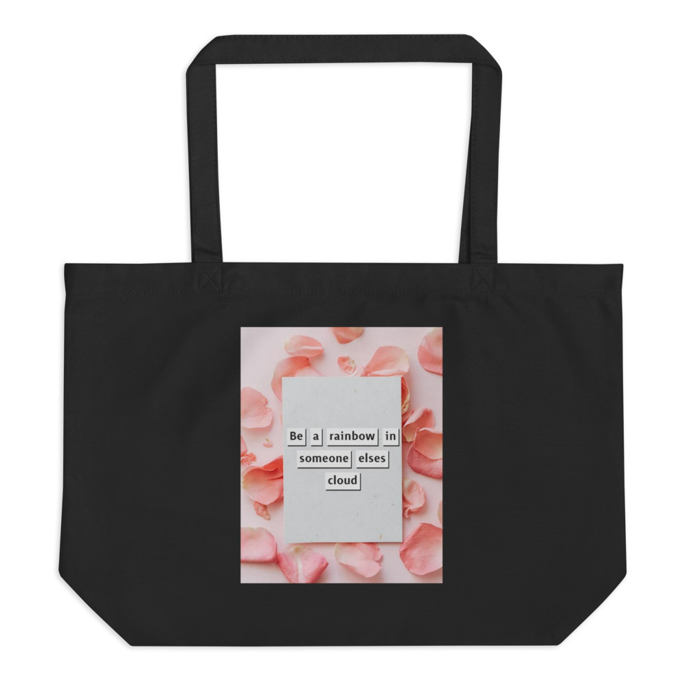 Large organic tote bag