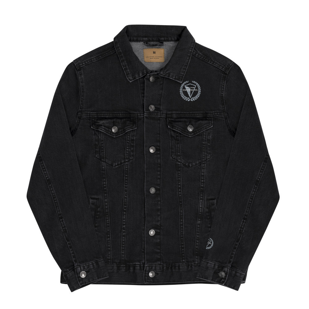 Unisex Roses Denim Jacket V1