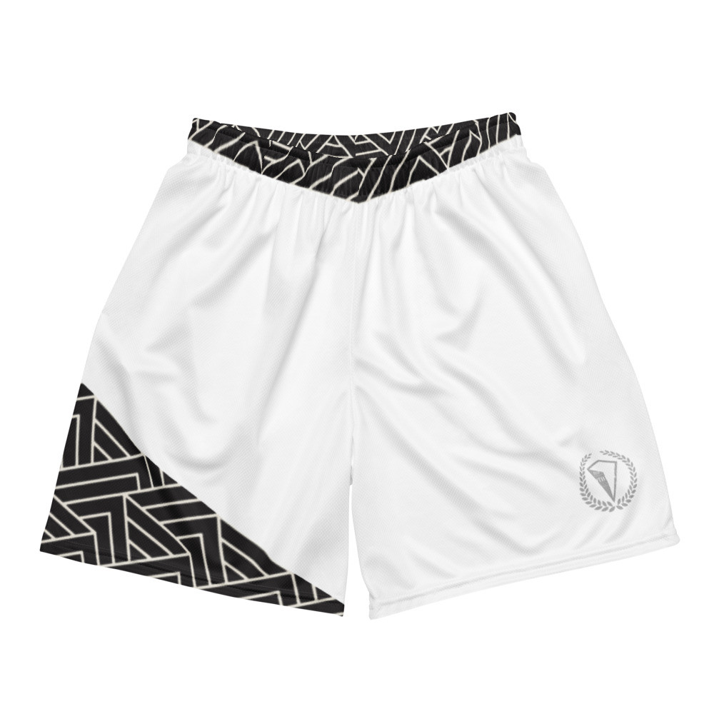 Shredded ice Unisex mesh shorts