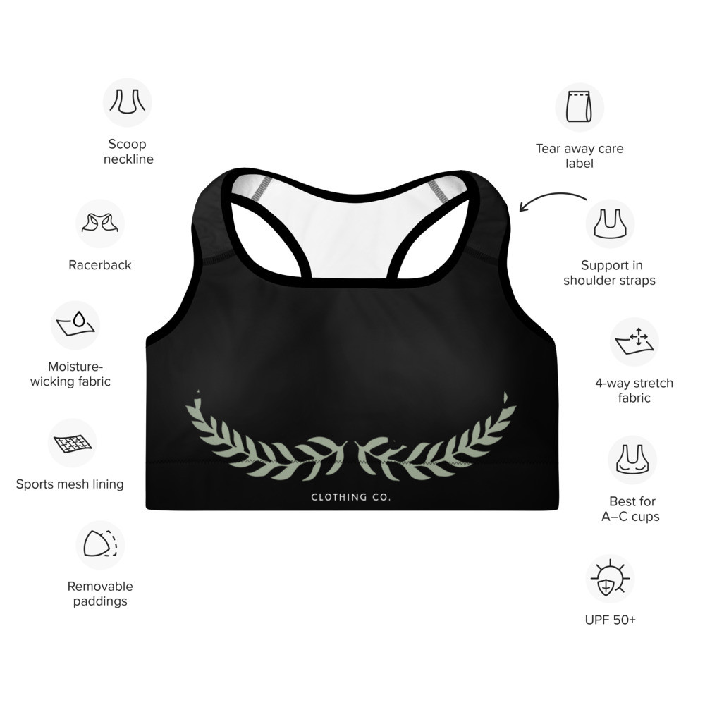 Midnight Padded Sports Bra