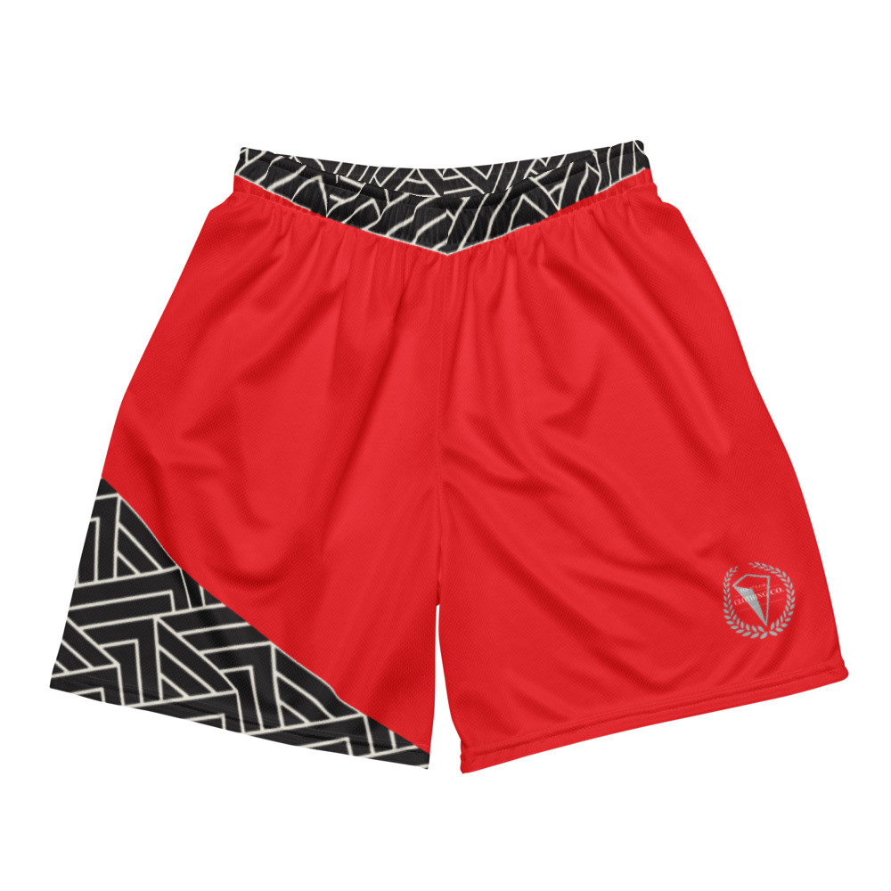 Unisex mesh shorts Crimson