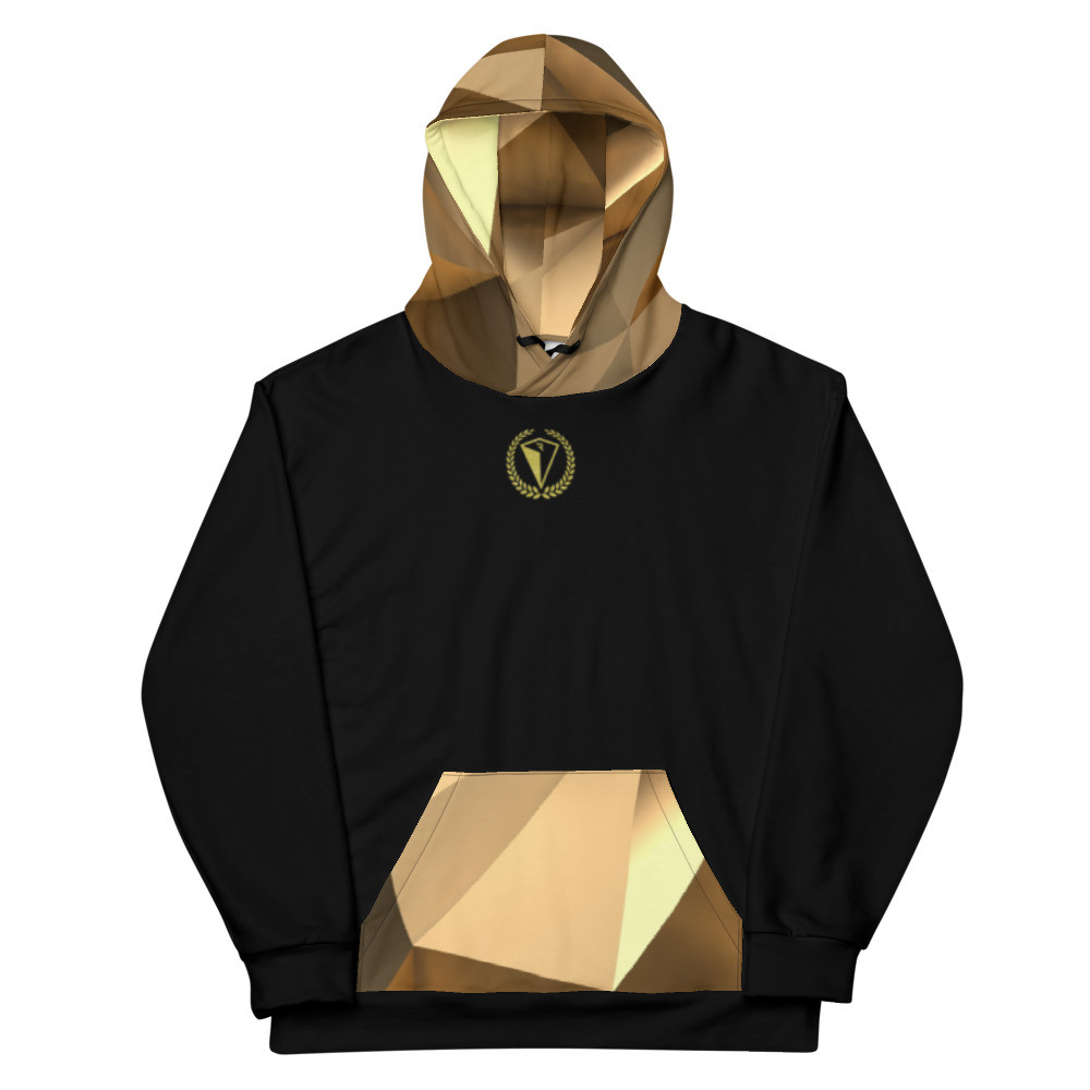 Golden Shimmer all over Unisex Hoodie
