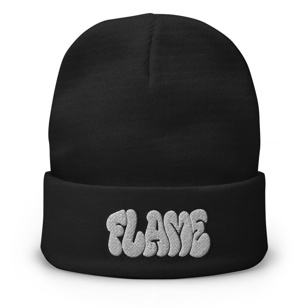Embroidered Beanie - Flame