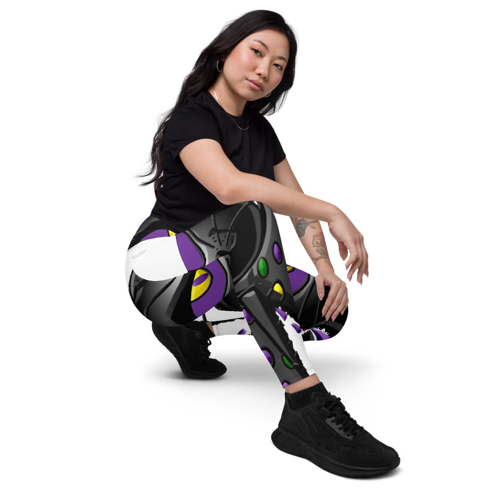 918Zone Clo. Unity Cat Crossover leggings with pockets