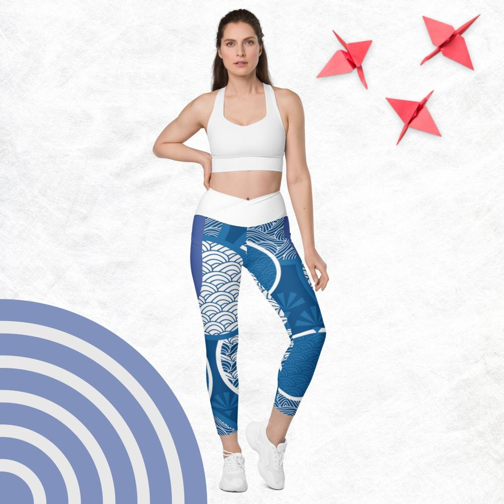 918Zone Clo. AASOT Women's Crossover Leggings with Pockets