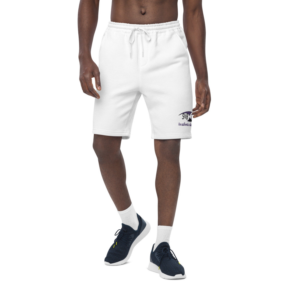 918Zone Clo. AASOT Men's Fleece Shorts White, Purple & Blk