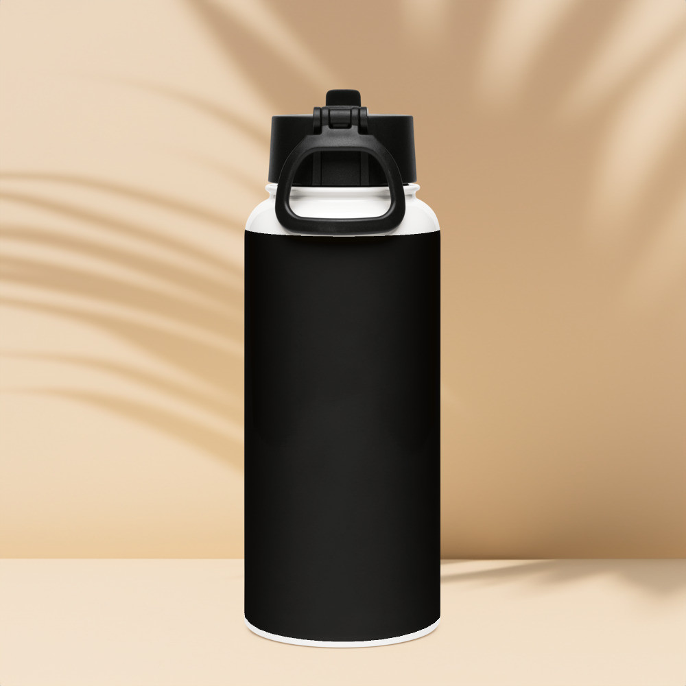 Touch Grass - Stainless steel water bottle with a straw lid