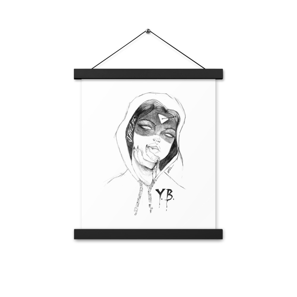 Poster with hangers