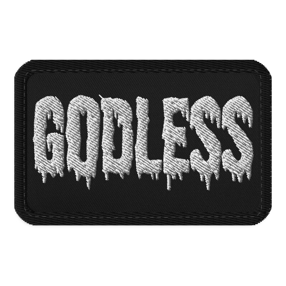 Godless - Embroidered Patches with Velcro