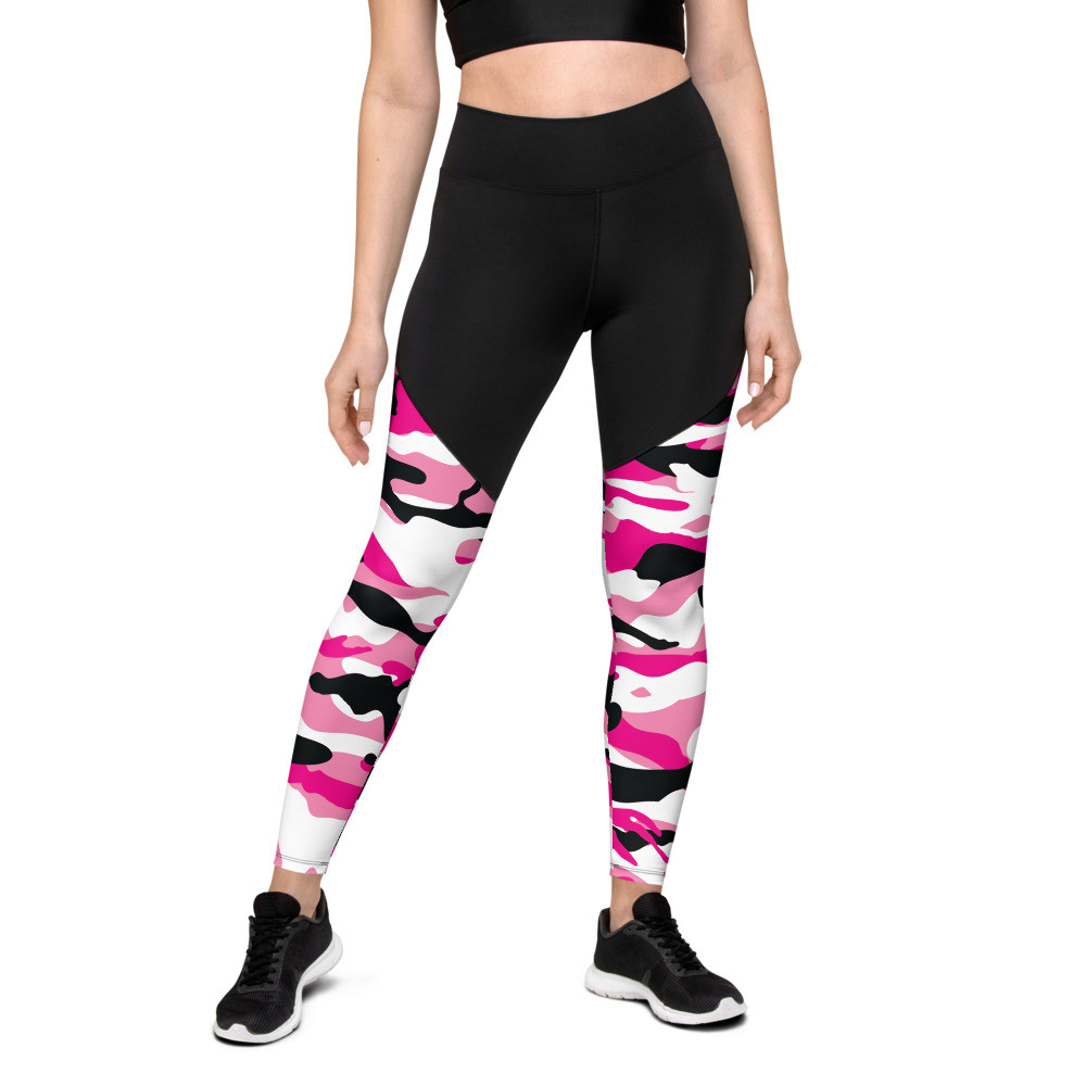 Pink Camo - Sports Leggings