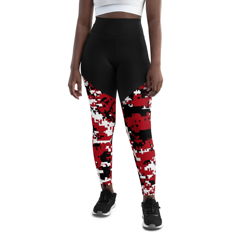Red Dawn Digi-Snow - Sports Leggings