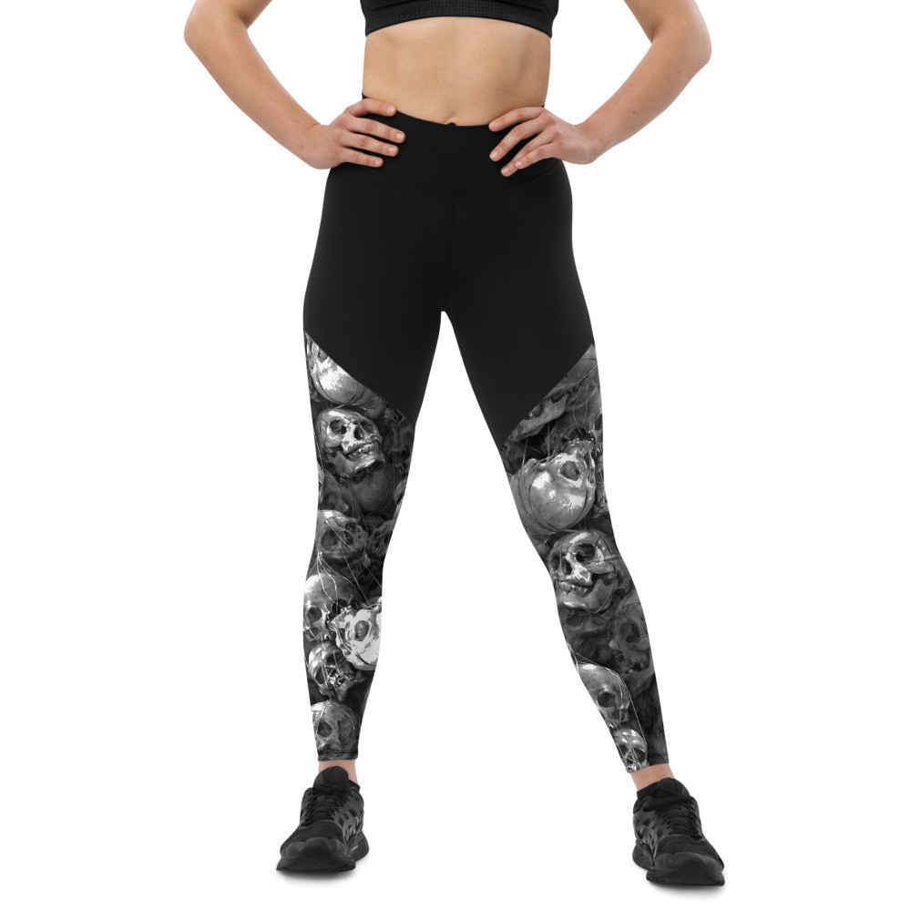 Skull Bags - Sports Leggings