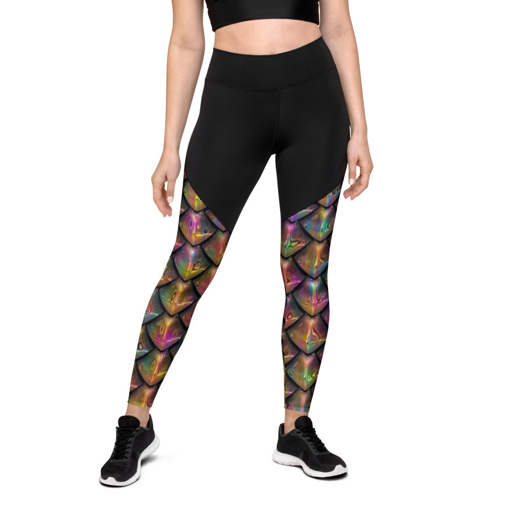 Rainbow Dragon - Sports Leggings