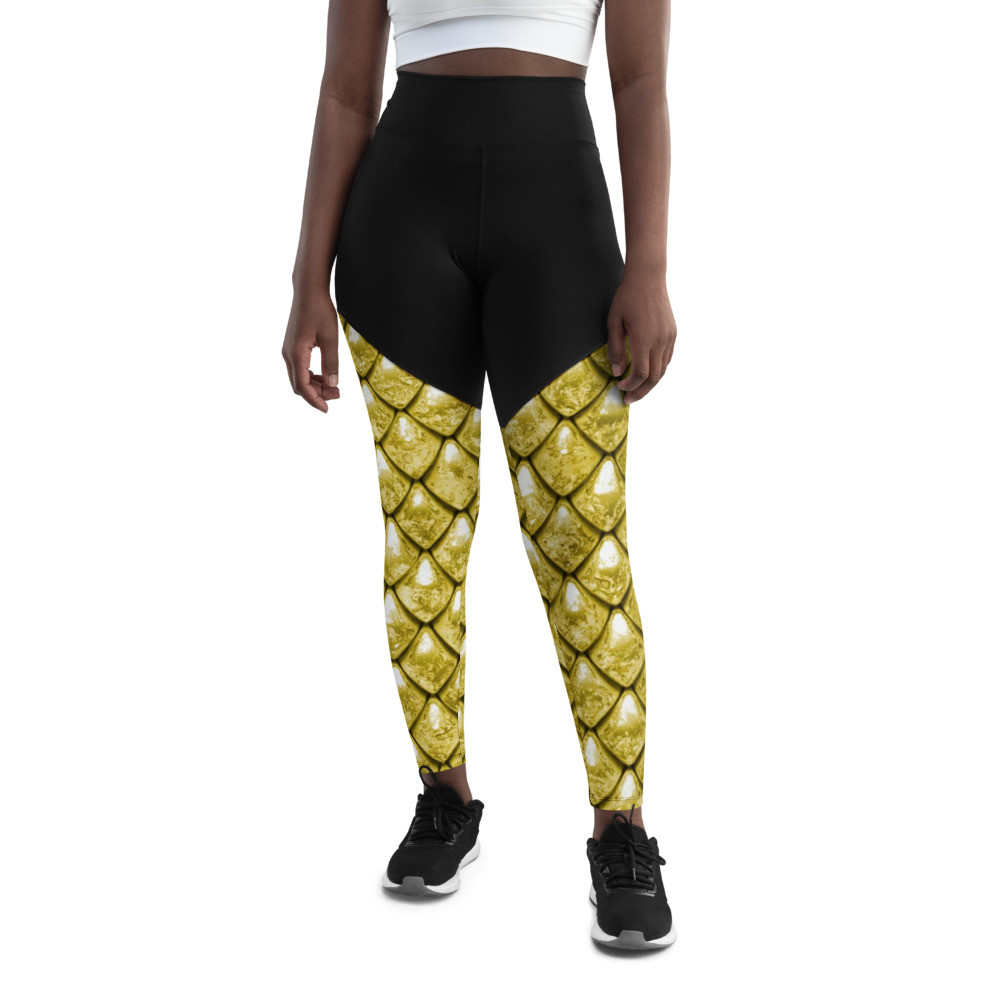 Gold Dragon - Sports Leggings
