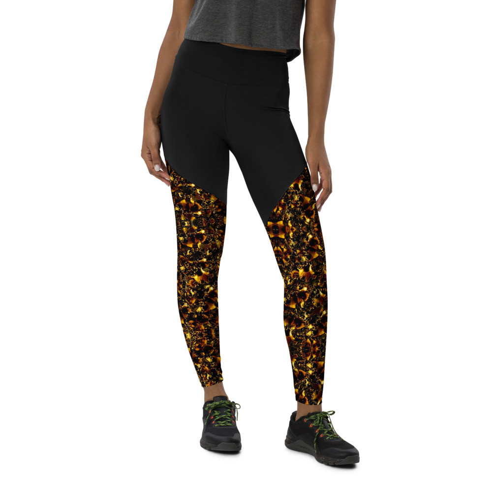 Gold Sploosh - Sports Leggings