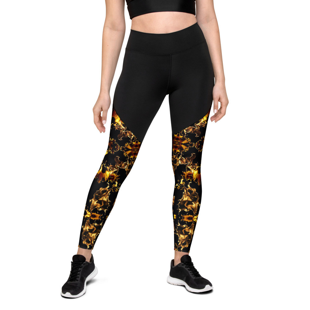 Gold Splash - Sports Leggings