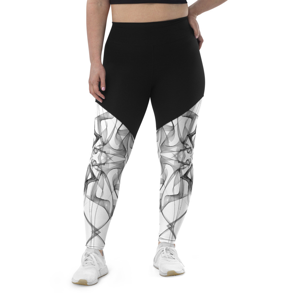 Smoked Out Black - Sports Leggings
