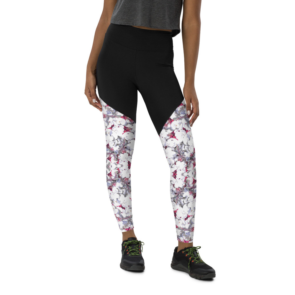 Apricot Bloom - Sports Leggings