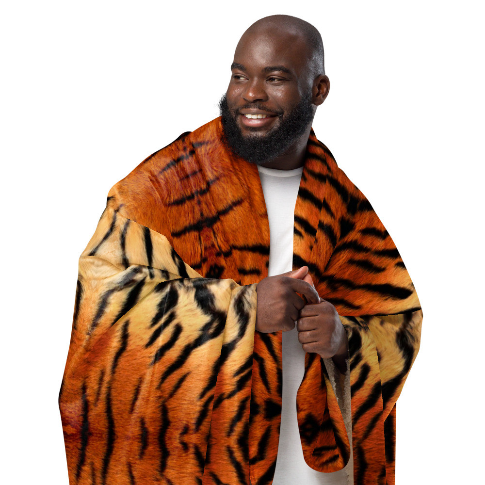 Tiger Fur - Sherpa blanket