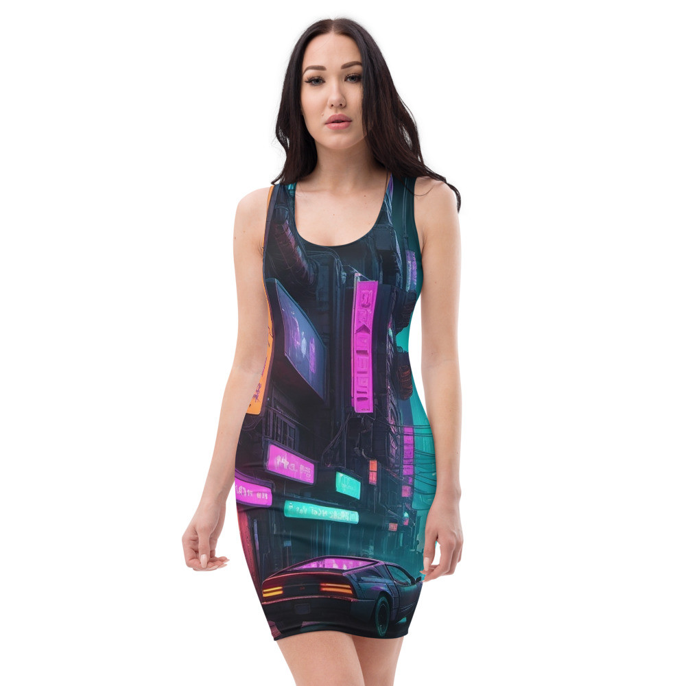 Neon Grunge - Bodycon dress