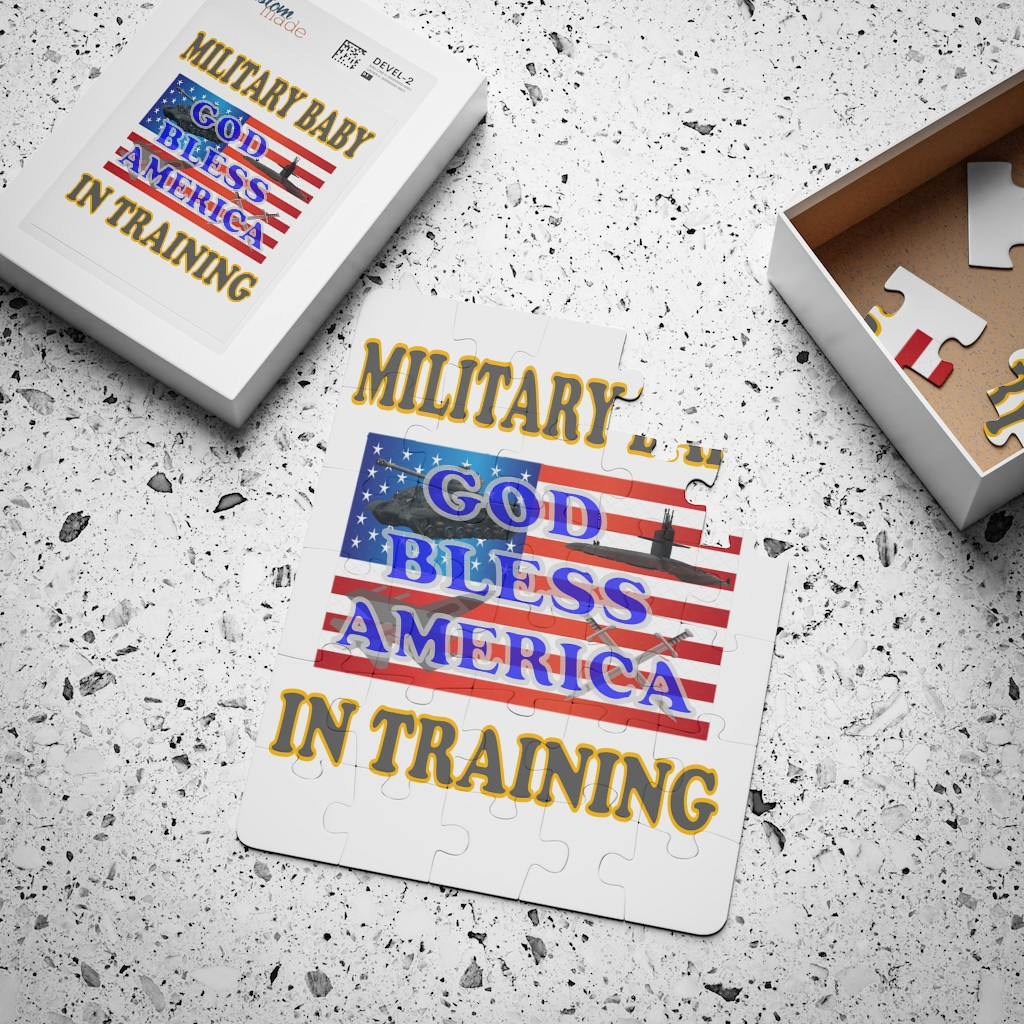 Military Baby in Training Kids' Puzzle, 30-Piece