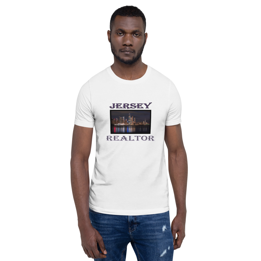 Jersey Realtor - City View - Short-Sleeve T-Shirt - For Him or For Her