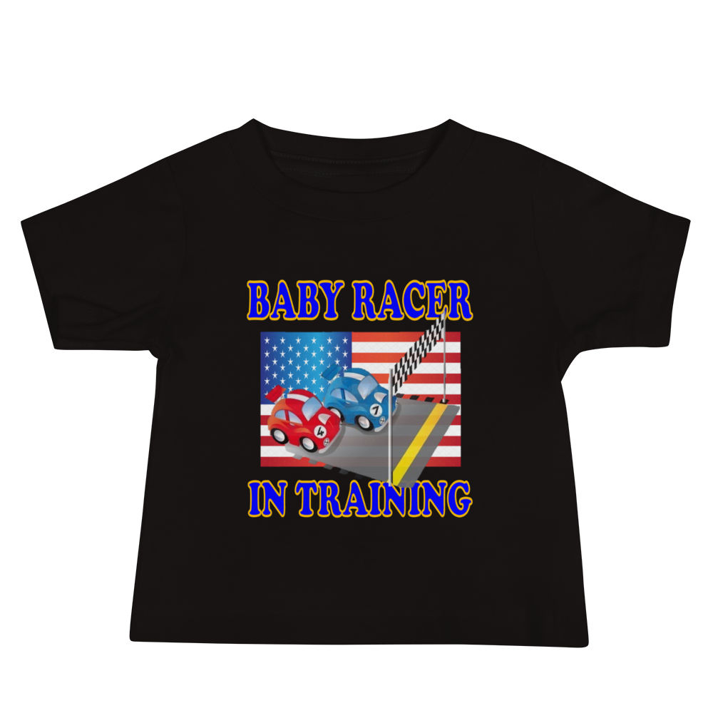 Baby Racer in Training - Baby Jersey Short Sleeve Tee - For Him or For Her