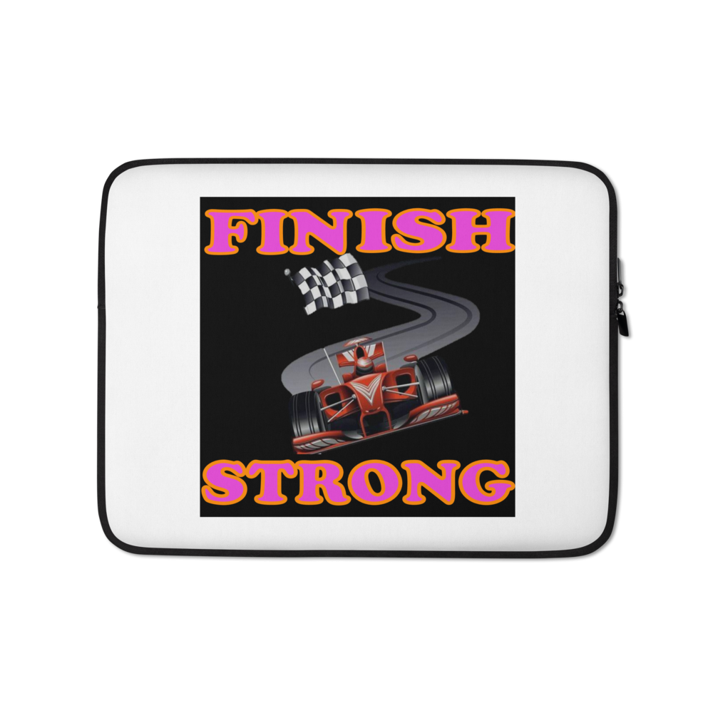 Finish Strong - Laptop Sleeve